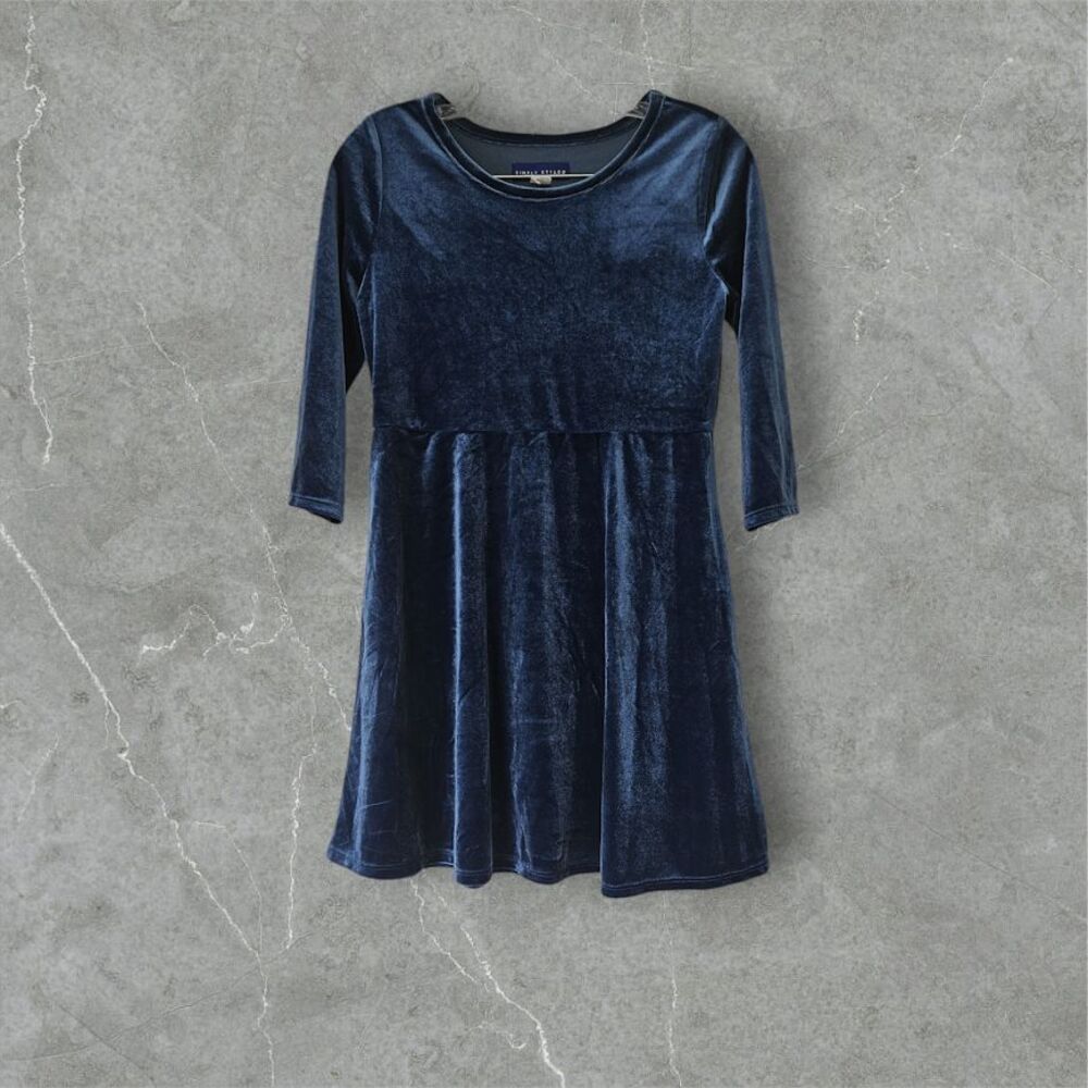 Simply Styled By Sears Girls Dress Long Sleeve Velvet Swing Twirly Skater XL